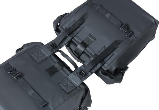 Basil Fietstas Dubbel Soho Nordlicht 41 Liter Polyester - Zwart