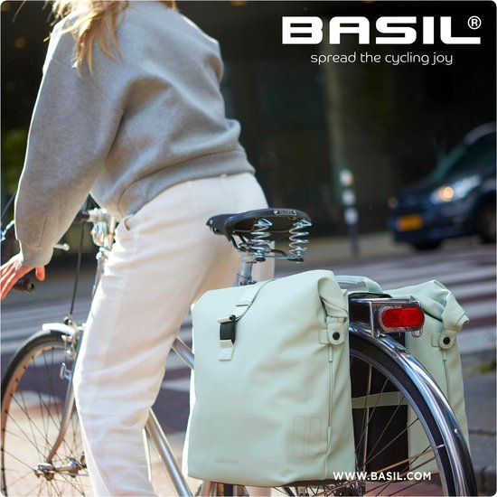 Basil Fietstas Dubbel Soho Nordlicht 41 Liter Polyester - Zwart
