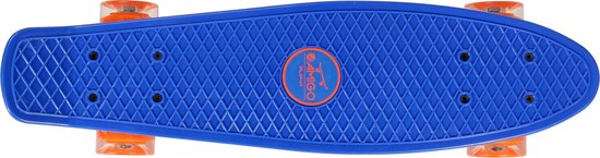 Amigo Skateboard Met Ledverlichting 55,5 Cm/oranje - Blauw