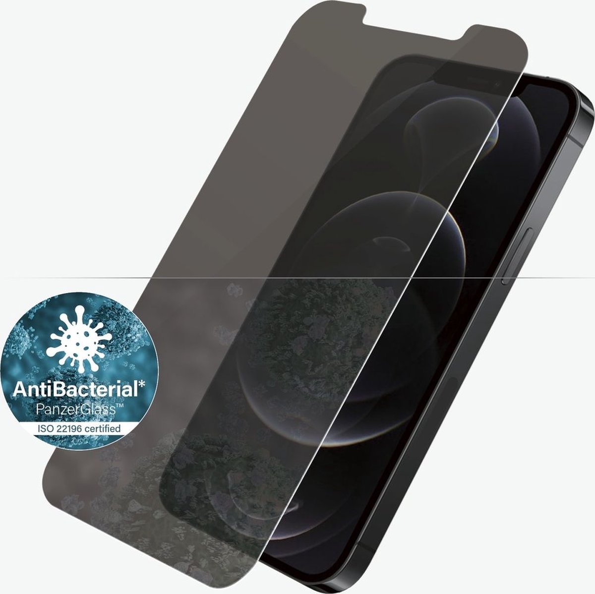 PanzerGlass Case Friendly Apple iPhone 12 / 12 Pro Privacy Screenprotector Glas - Zwart