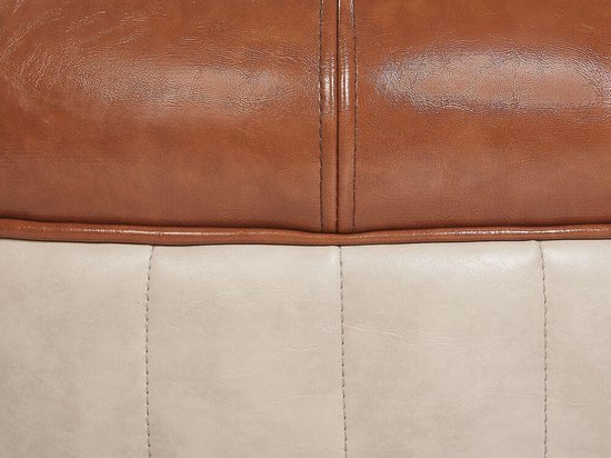 Beliani Turtle Hocker Kunstleer 43 X 73 Cm - Bruin