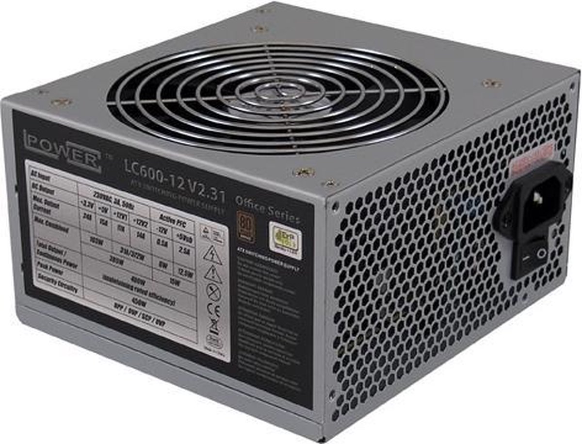 LC Power LC-Power LC600-12 V2.31 400W ATX power supply unit - Grijs