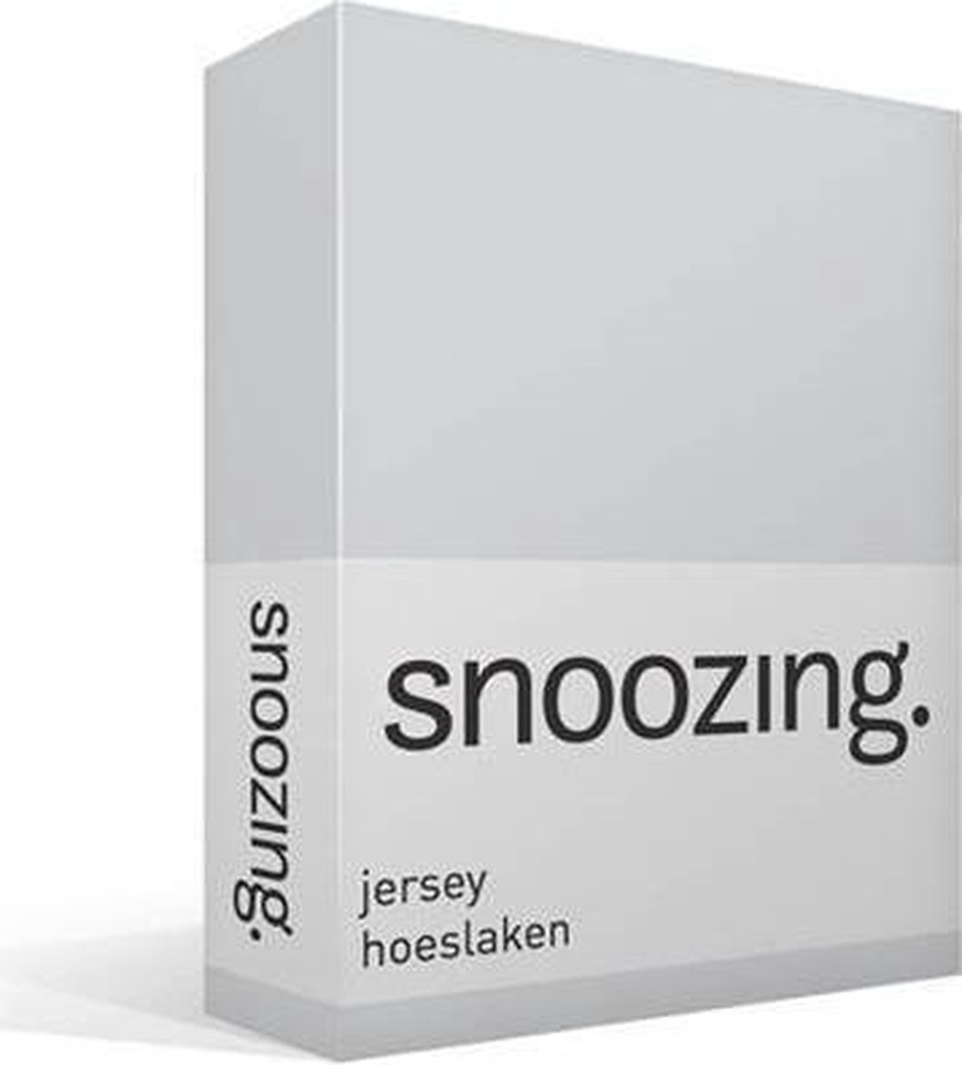 Snoozing Jersey Hoeslaken - 100% Gebreide Jersey Katoen - 1-persoons (70x200 Cm) - - Grijs