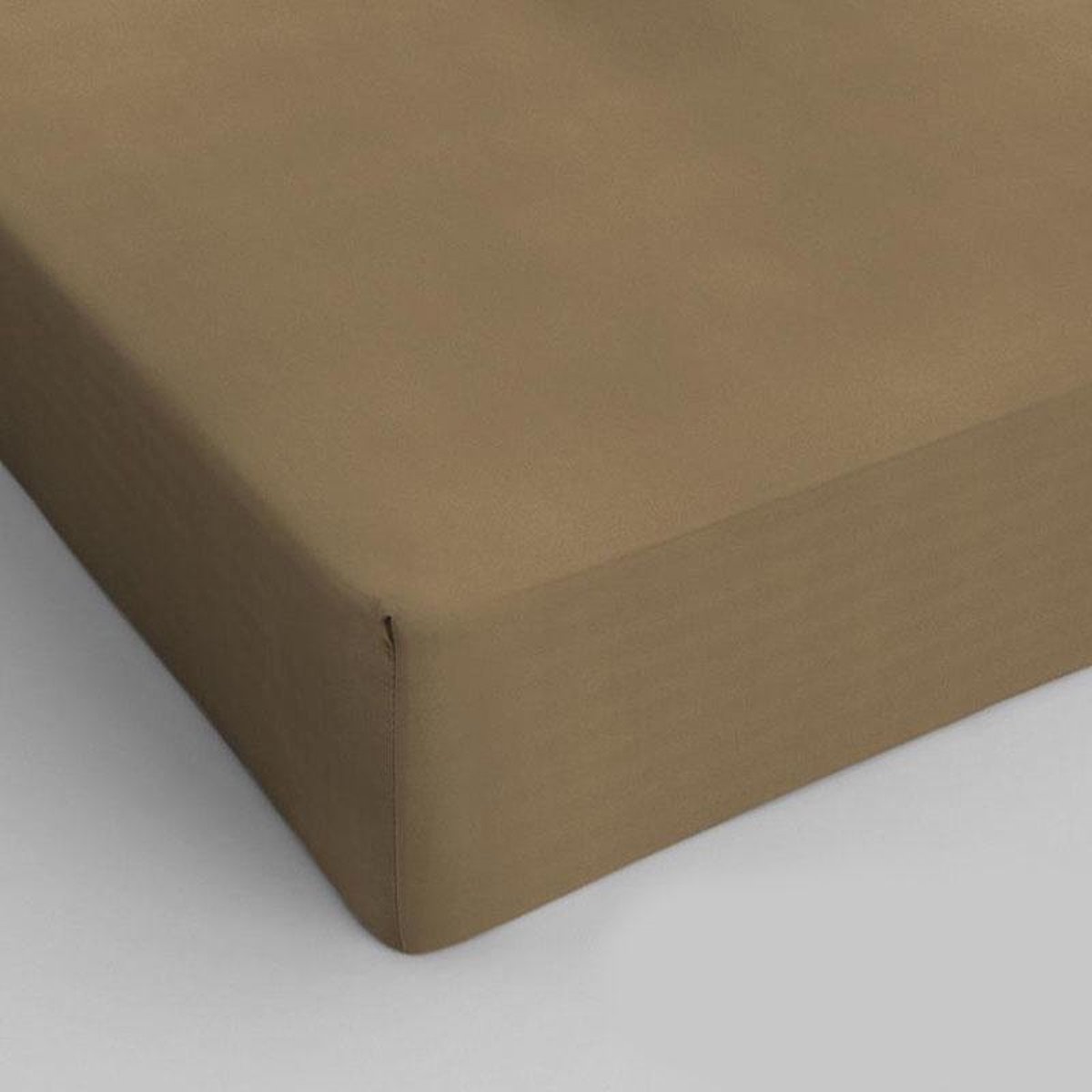 Dreamhouse Katoen Hoeslaken - 100% Katoen - Lits-jumeaux (180x200 Cm) - Taupe