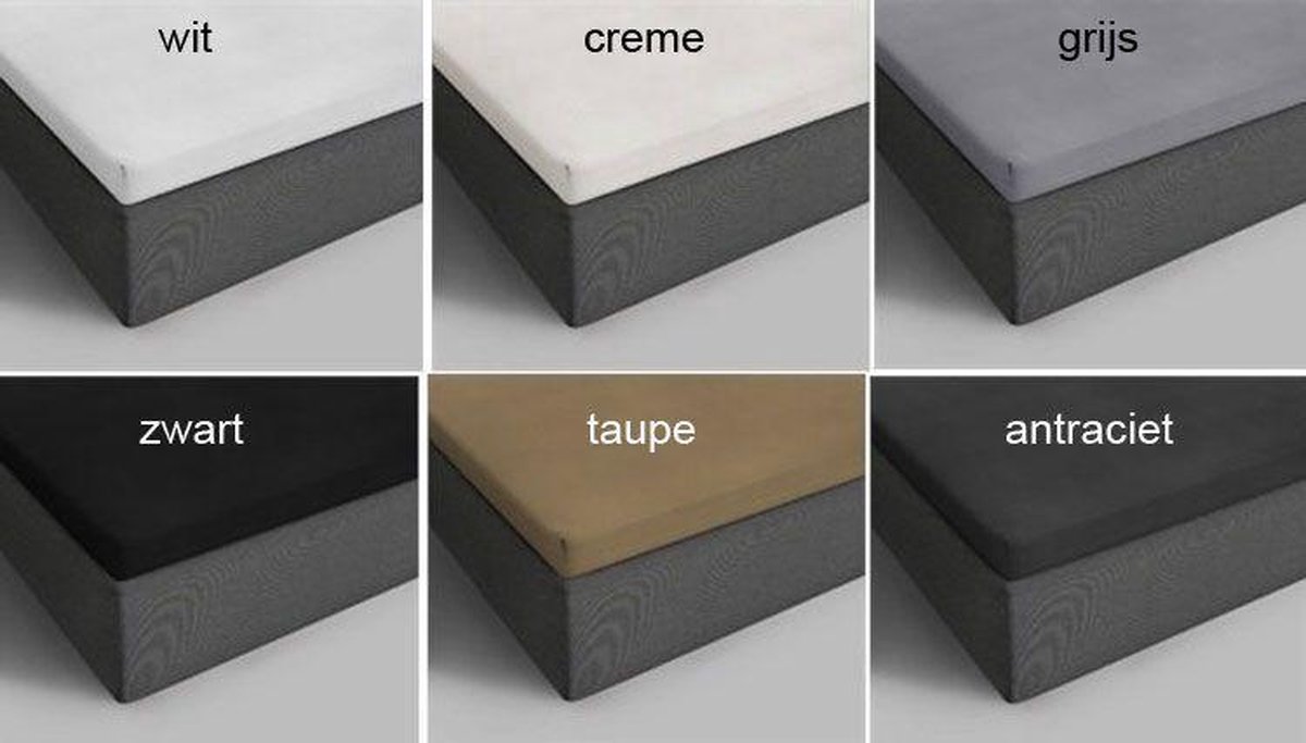 Dreamhouse Katoen Topper Hoeslaken - 100% Katoen - Lits-jumeaux (160x220 Cm) - Taupe