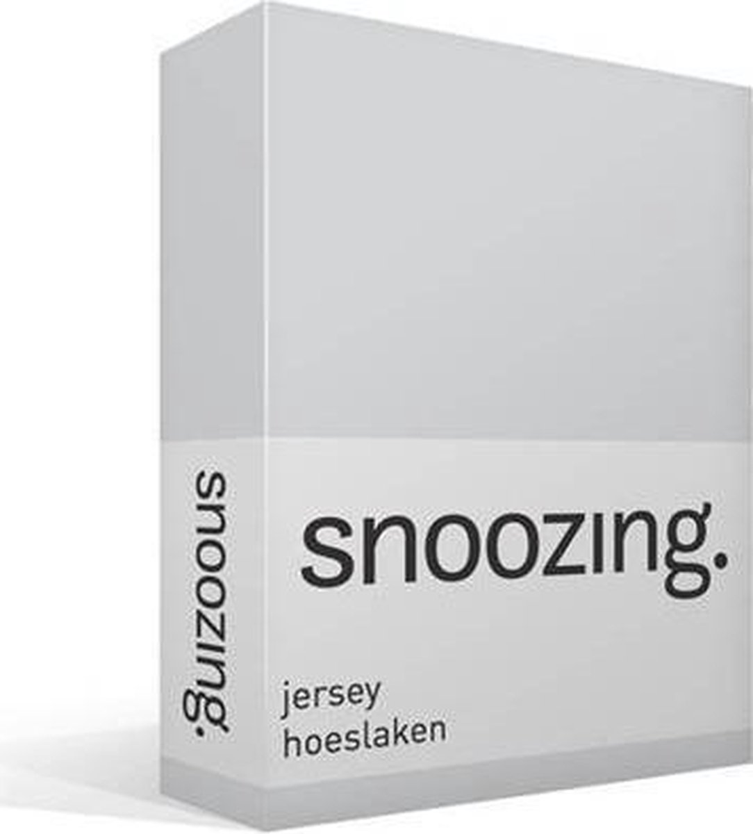 Snoozing Jersey Hoeslaken - 100% Gebreide Jersey Katoen - Lits-jumeaux (200x200 Cm) - - Grijs