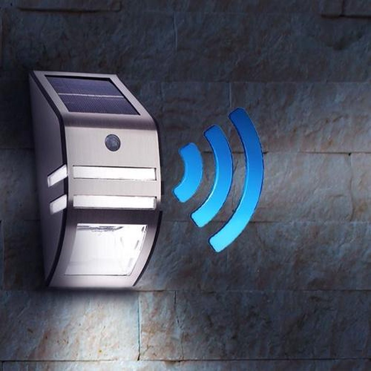 Led Lovers Draadloze Led Lamp Met Bewegingssensor - Rvs - Weersbestendig - Silver