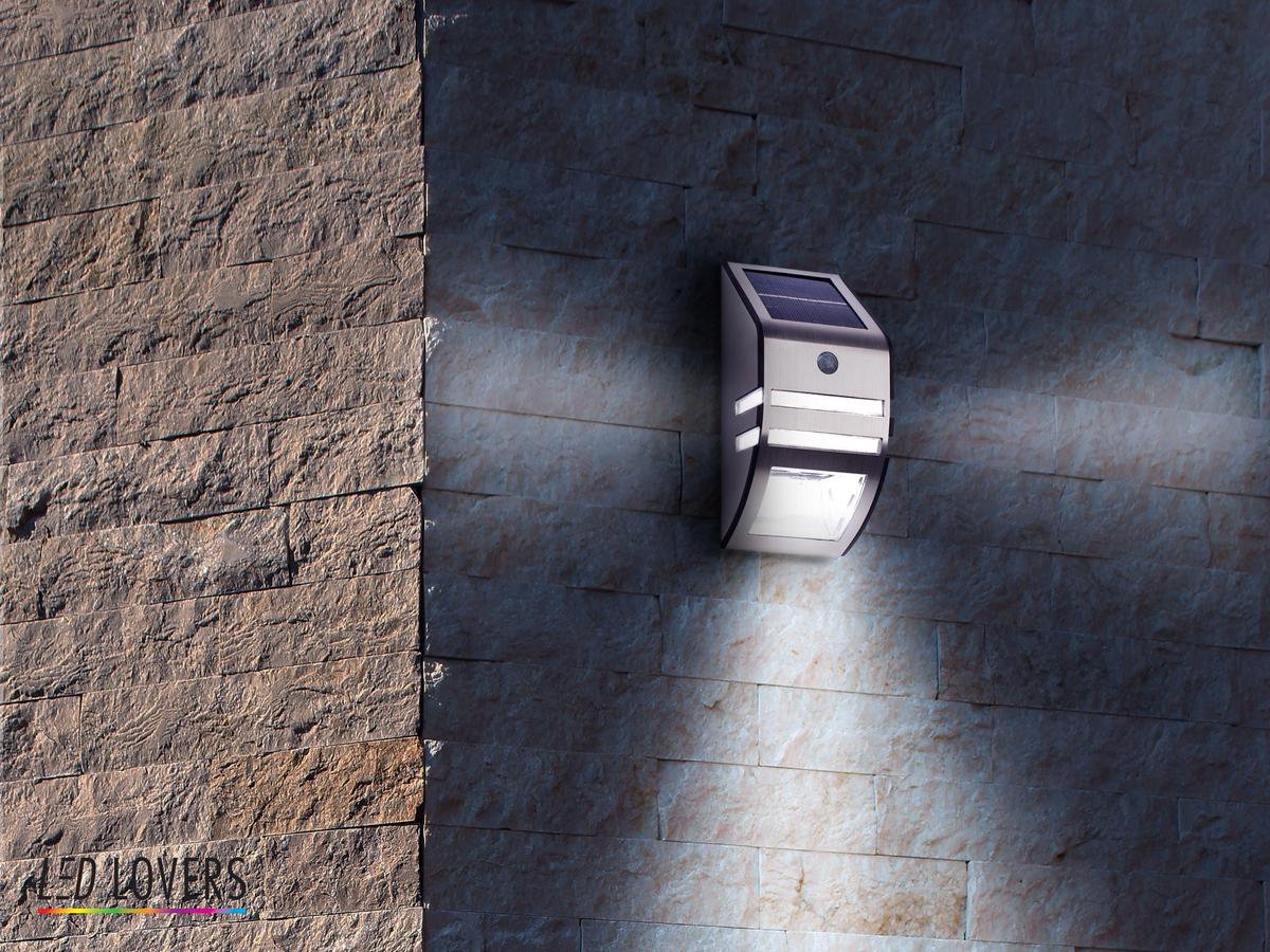 Led Lovers Draadloze Led Lamp Met Bewegingssensor - Rvs - Weersbestendig - Silver