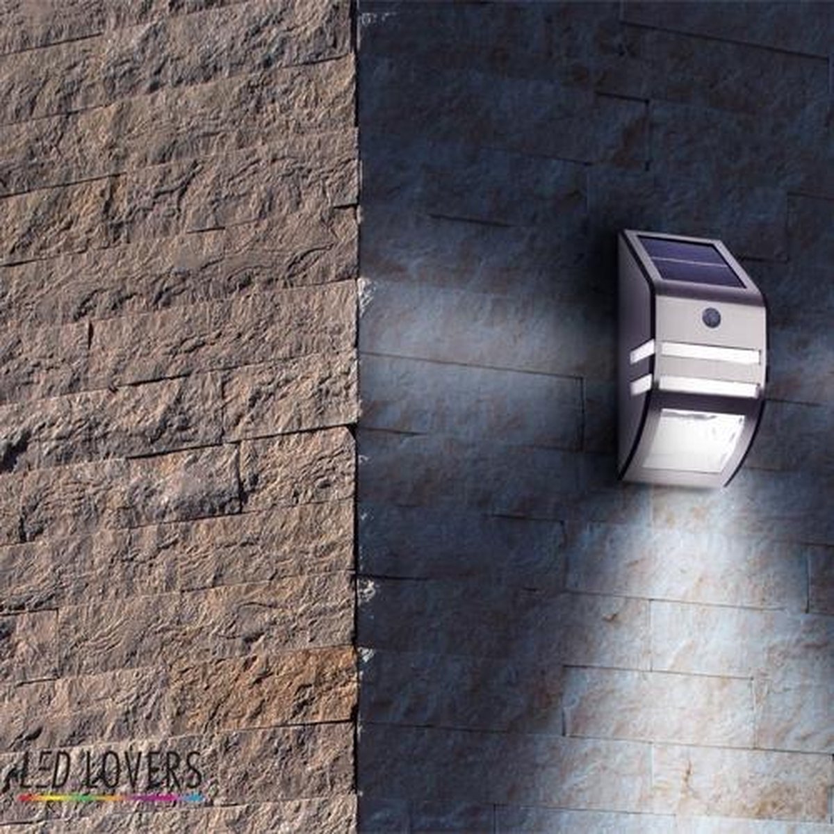 Led Lovers Draadloze Led Lamp Met Bewegingssensor - Rvs - Weersbestendig - Silver