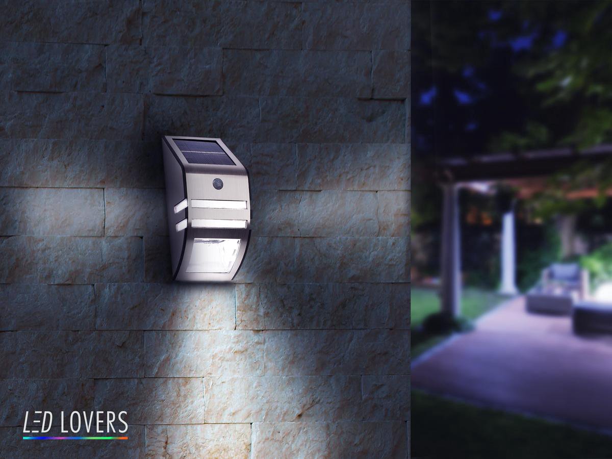 Led Lovers Draadloze Led Lamp Met Bewegingssensor - Rvs - Weersbestendig - Silver