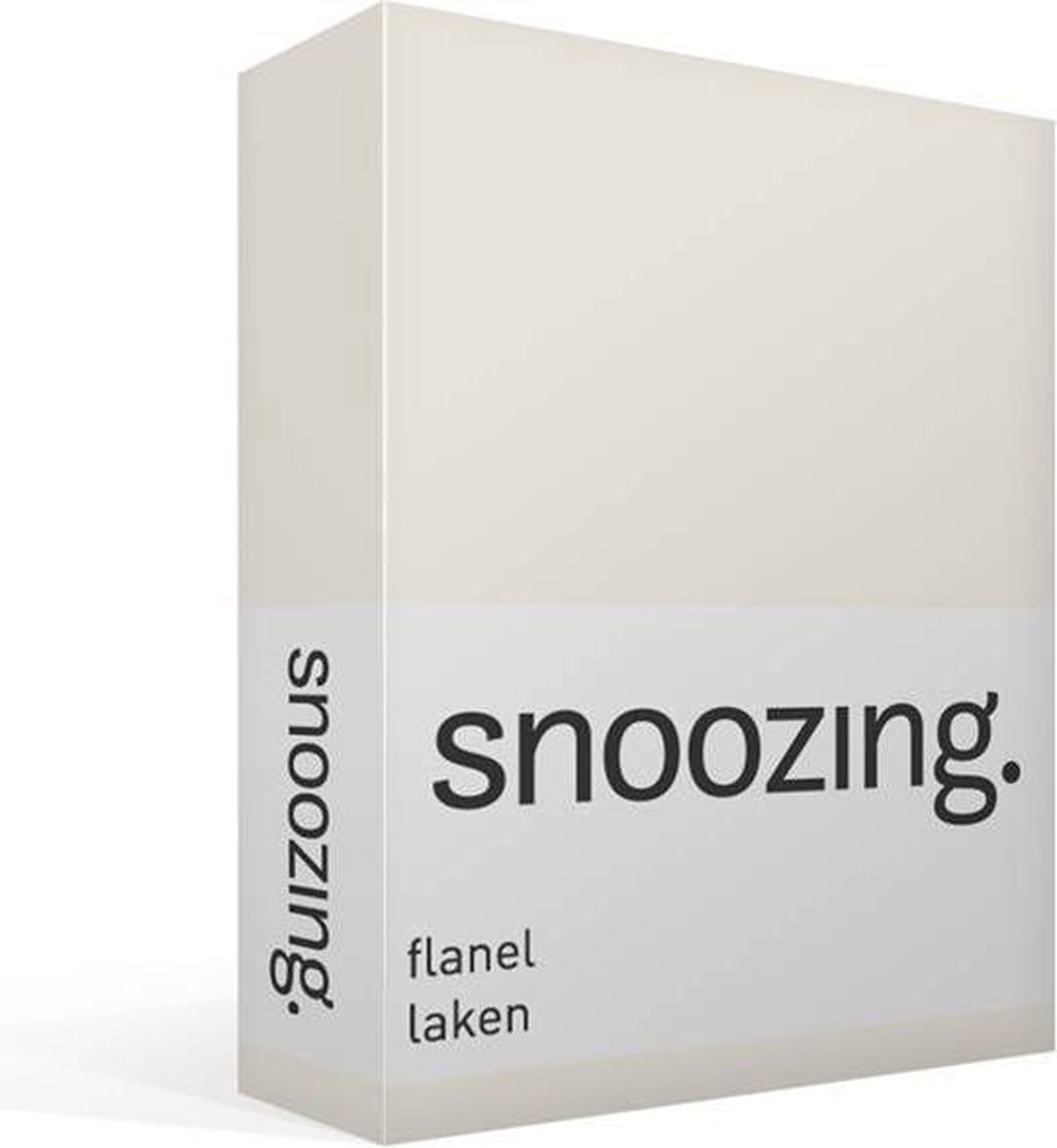 Snoozing - Flanel - Laken - Tweepersoons - 200x260 - Ivoor - Wit