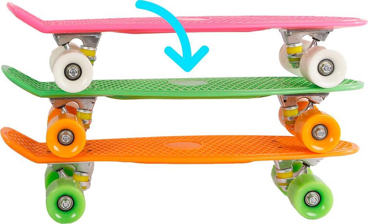 TOM Skateboard Retro 56 Cm Polypropyleen - Groen