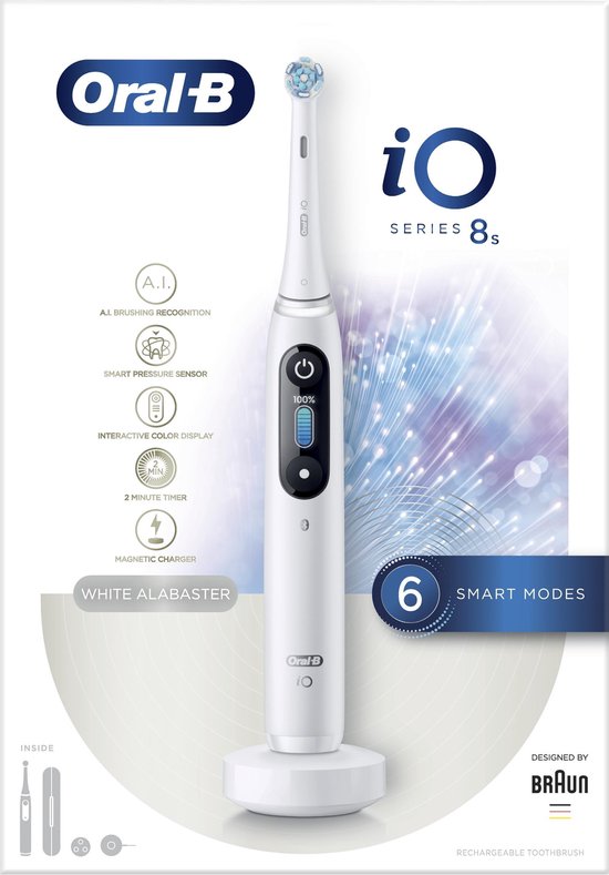 Oral B iO 8s Elektrische Tandenborstel - Wit