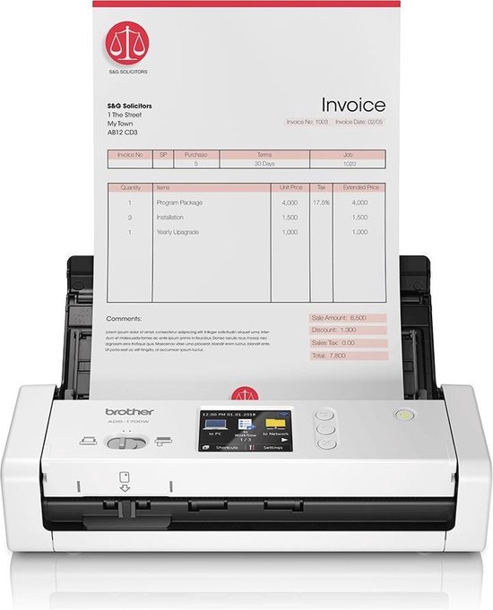 Brother ADS-1700W - Zwart