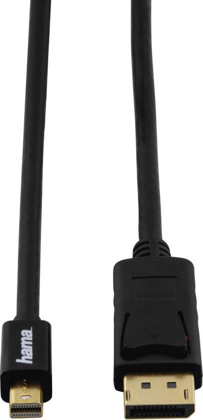 Hama Mini-displayPort naar dispayPort-kabel 3 sterren 1,8m - Zwart