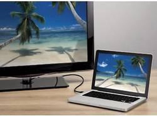 Hama Mini-displayPort naar dispayPort-kabel 3 sterren 1,8m - Zwart