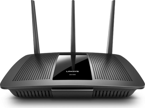 Linksys EA7300 draadloze router Dual-band (2.4 GHz / 5 GHz) Gigabit Ethernet - Zwart