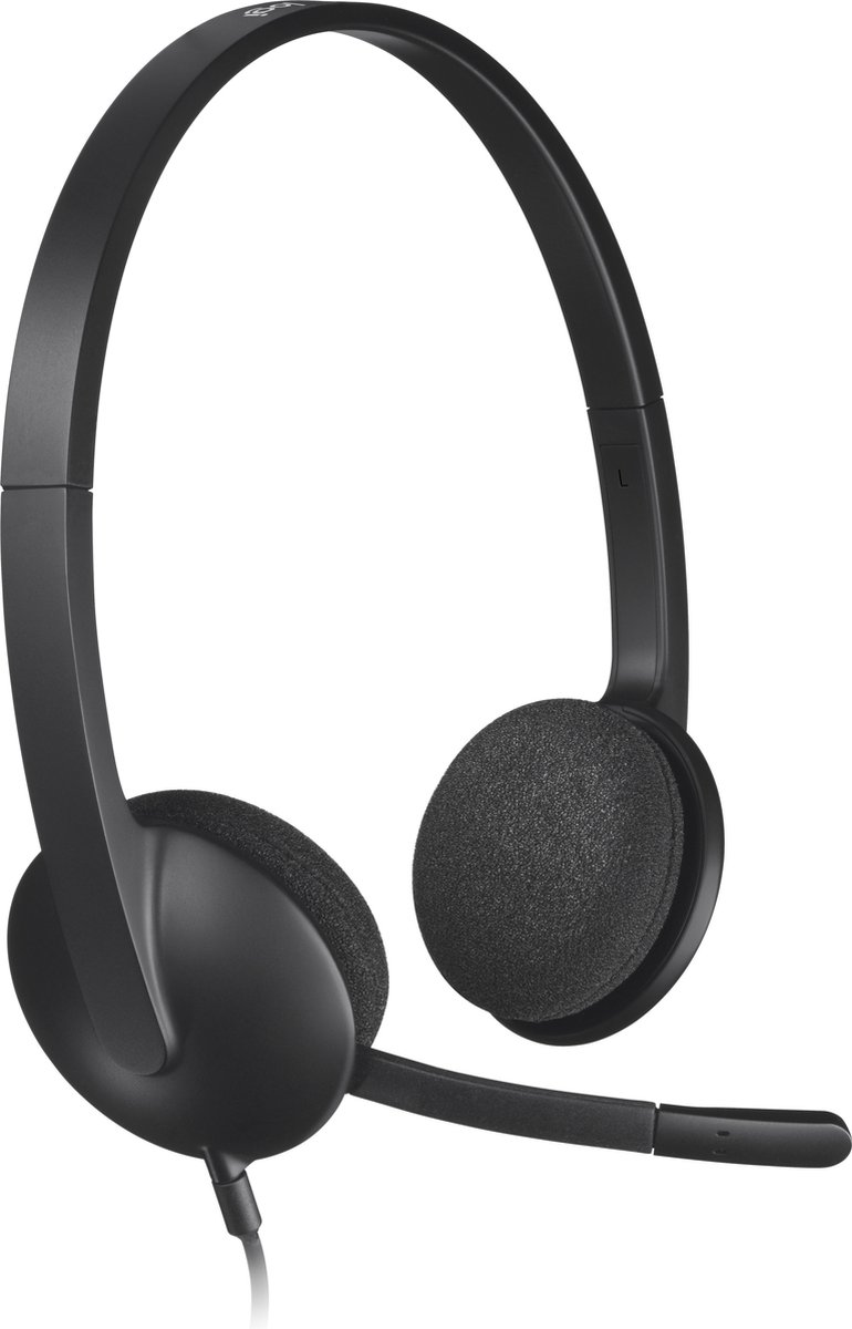 Logitech H340 Stereo USB-A Headset - Zwart
