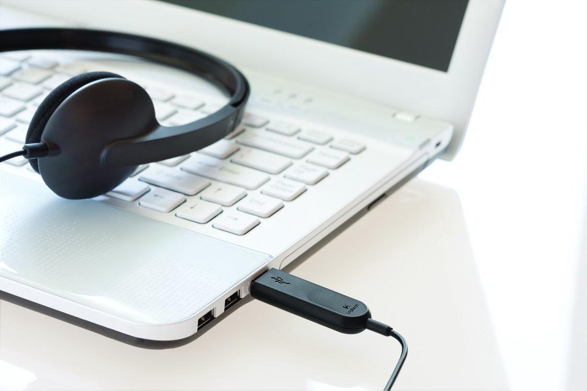 Logitech H340 Stereo USB-A Headset - Zwart