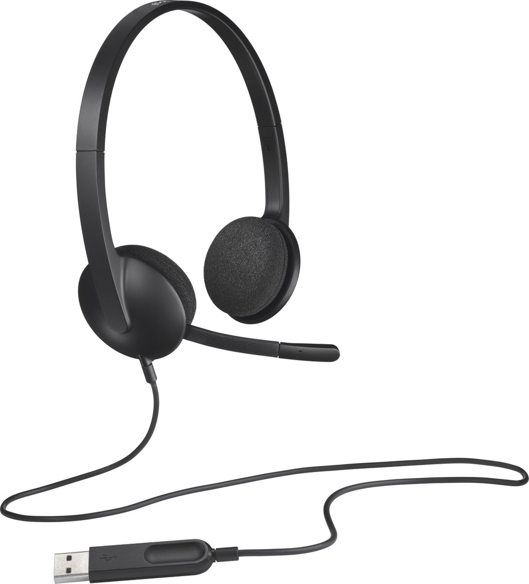 Logitech H340 Stereo USB-A Headset - Zwart