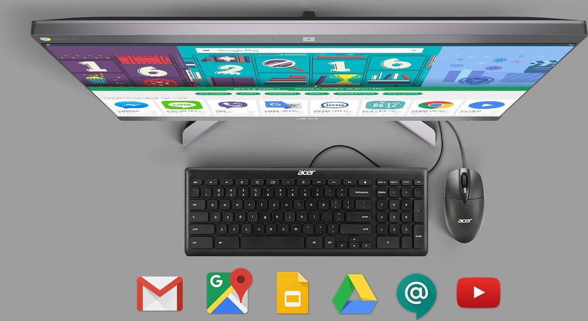 Acer Chromebase CA24I2 i5 Touch - DQ.Z0YEH.001 - Silver