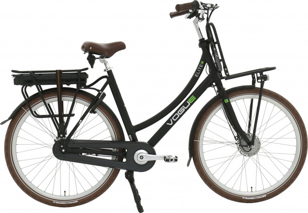 Vogue Elektrische fiets Elite Plus dames mat 57cm 468 Watt - Zwart