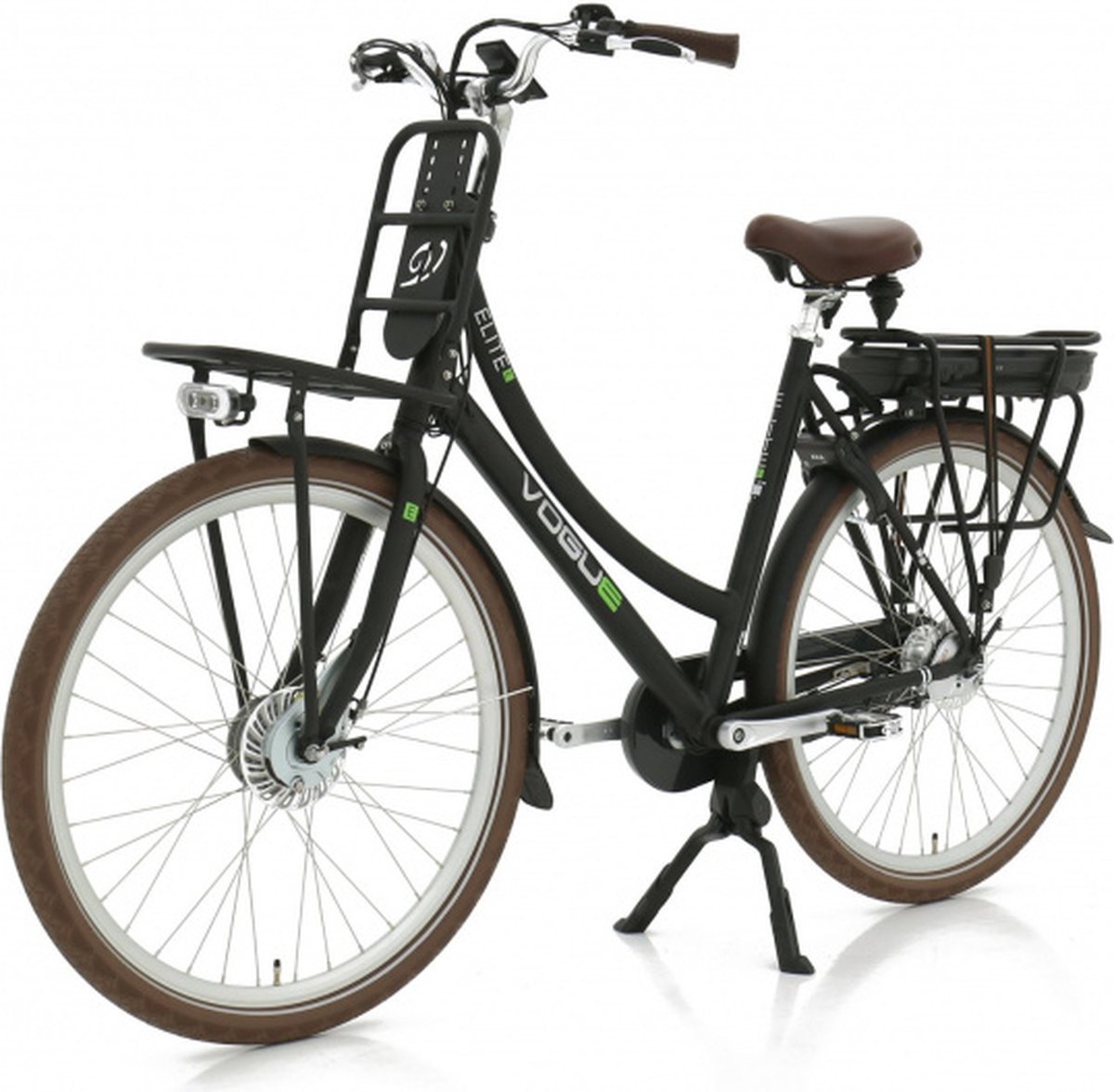 Vogue Elektrische fiets Elite Plus dames mat 57cm 468 Watt - Zwart
