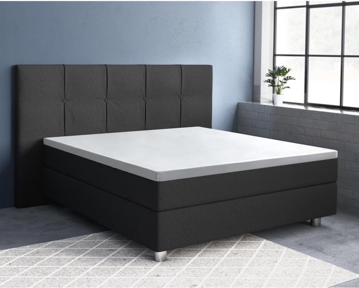 Primaviera Deluxe Topper Hoeslaken Satijn - 90 x 220 cm - Wit