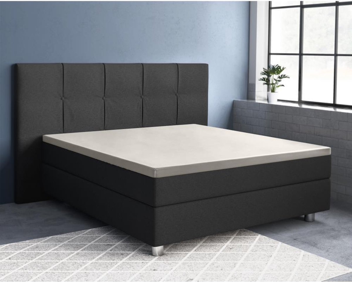 Primaviera Deluxe Topper Hoeslaken Satijn - Creme 90 x 220 cm