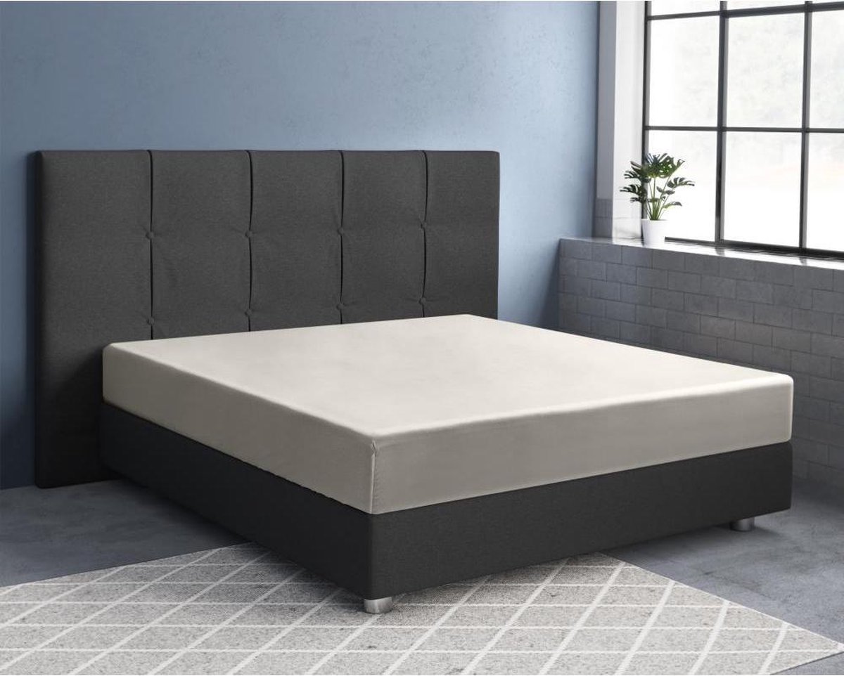 Primaviera Deluxe Satijn Hoeslaken - Creme 120 x 200 cm