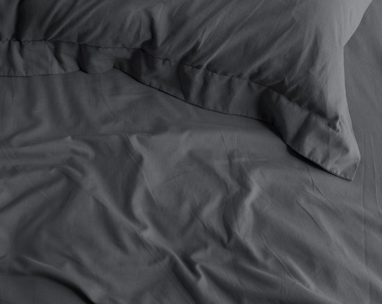 Primaviera Deluxe Satijn Hoeslaken - Antraciet 90 x 200 cm