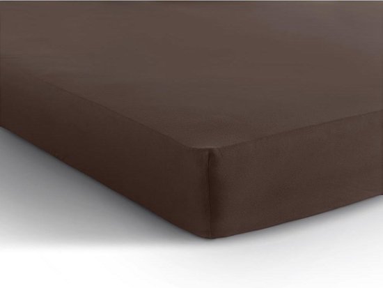 Home Care Jersey Hoeslaken - Deep Taupe 140 x 200 cm - Geel