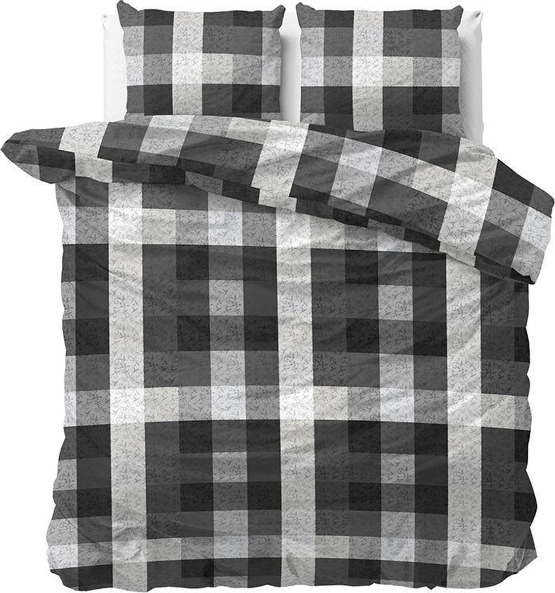 Dreamhouse Steef - Verwarmend Flanel - Antraciet 2-persoons (200 x 200/220 cm + 2 kussenslopen)