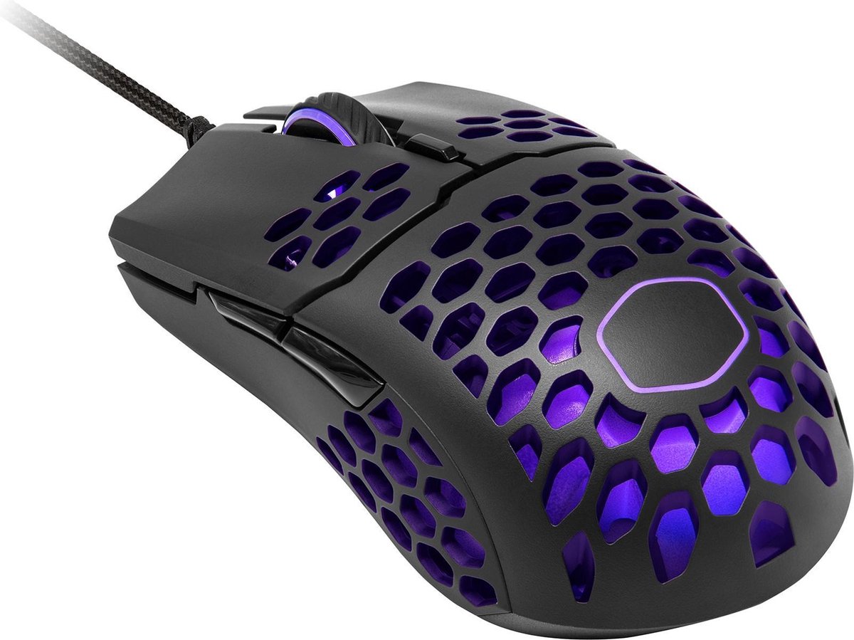 Coolermaster MM711 - Lichtgewicht Optische Gaming Muis - 16.000 DPI - - Zwart