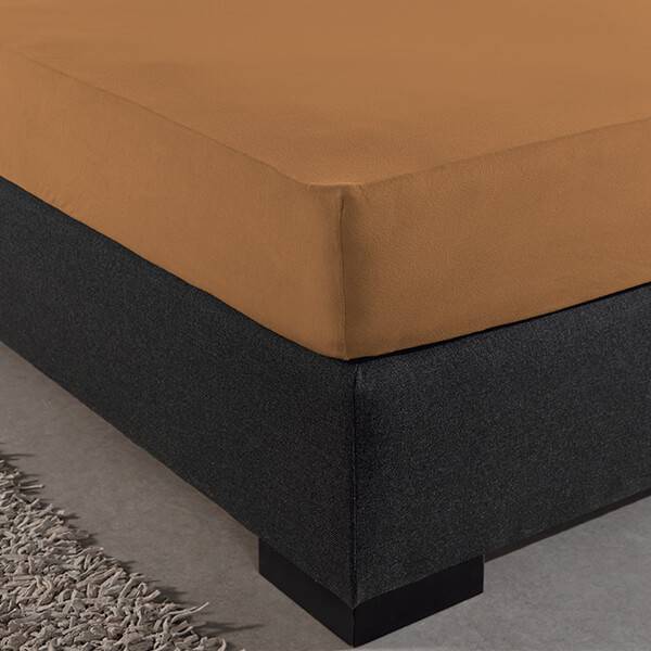 Home Care Hoeslaken - Blended Katoen - Taupe 140 x 200 - Bruin