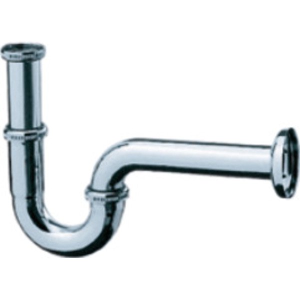 Hansgrohe Sifon 1.1/4inch met rozet inclusief muurbuis Messing Chroom 53002000