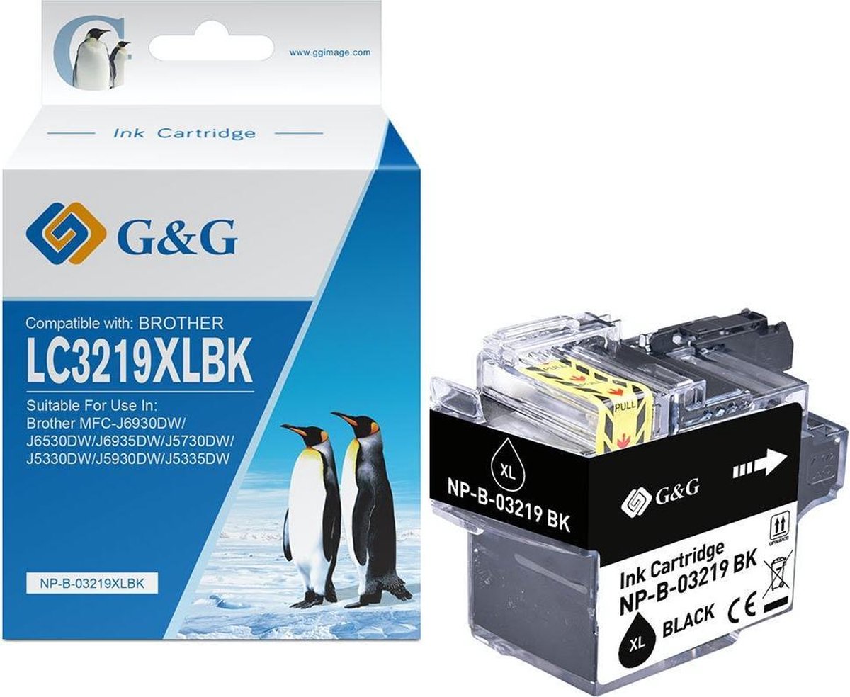 G&G NP-B-03219BK inktcartridge - Zwart