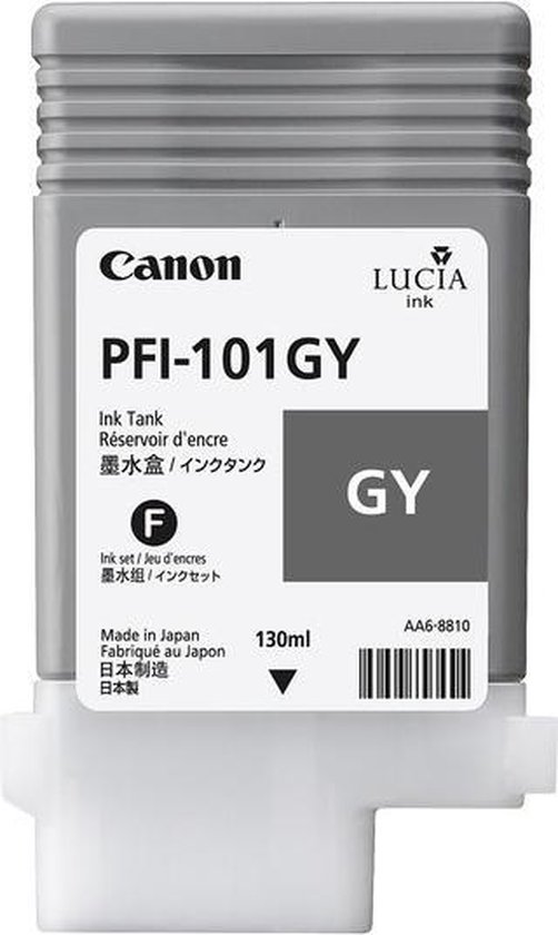 Canon PFI101 Inktcartridge - - Grijs