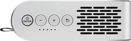 Viewsonic M1+ beamer/projector 300 ANSI lumens DLP WVGA (854x480) Draagbare projector Zwart, Zilver - Silver