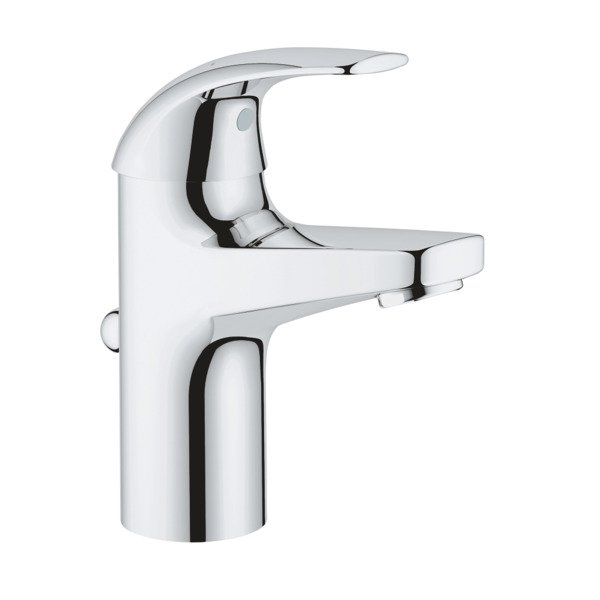 Grohe Start Curve 1-gats wastafelkraan S-size met afvoerplug chroom 23805000