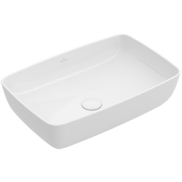 Villeroy & Boch Artis opzetwastafel rechthoekig 58x38x12.5cm Ceramic+ stone white 417258RW