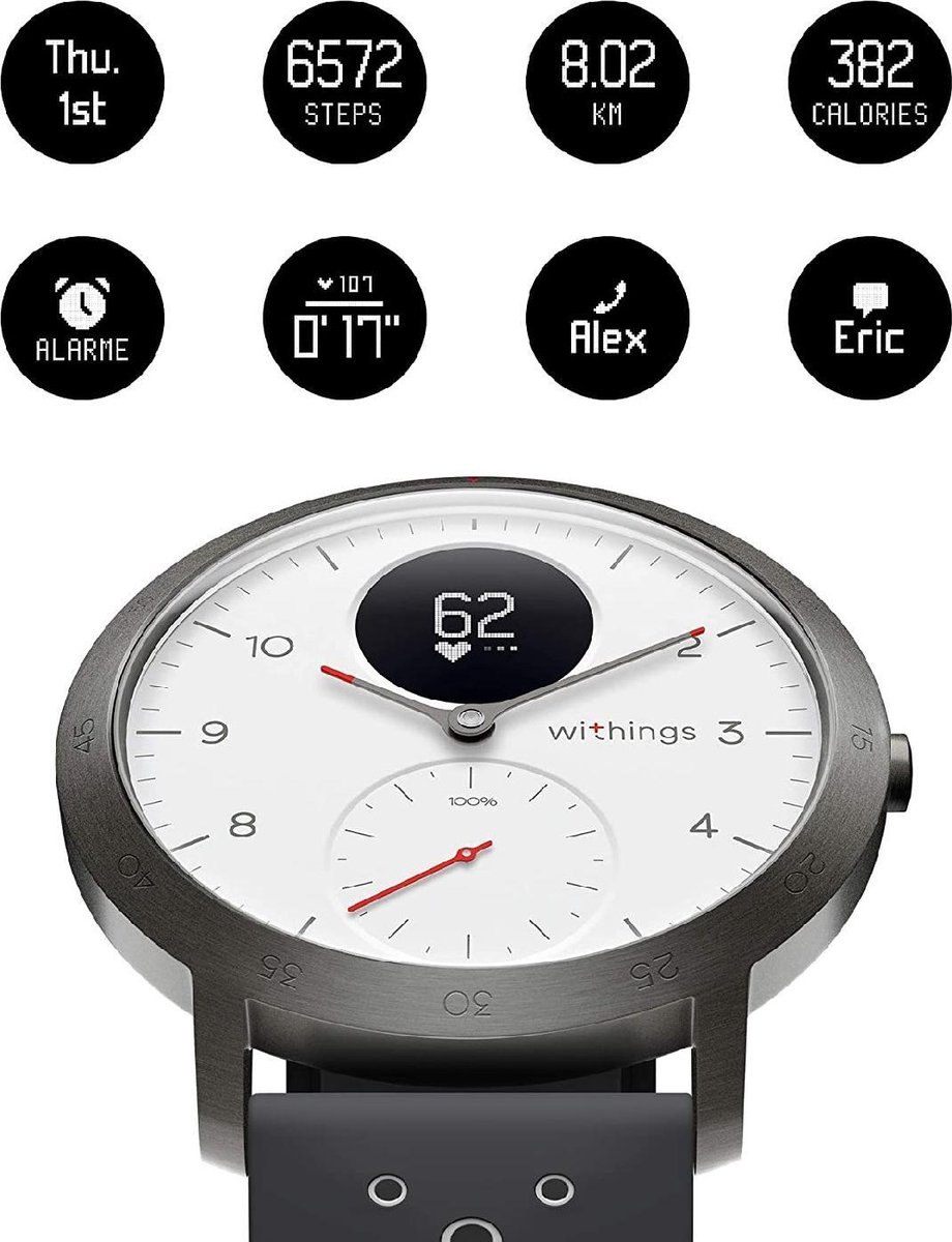Withings hings Steel HR Sport - Wit