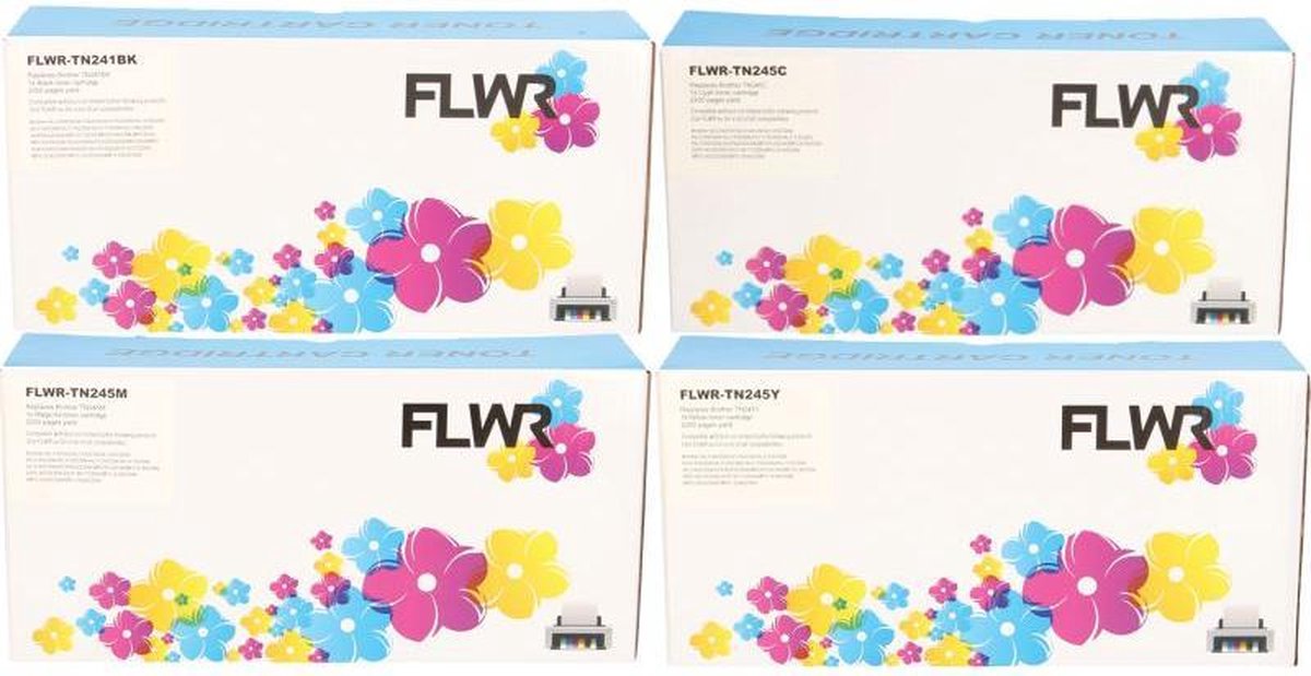 Brother FLWR - Toner / TN-241 / TN-245 / 4-pack & Kleur - Zwart