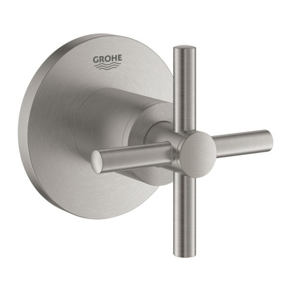 Grohe Atrio afbouwdeel v. inbouw stopkraan met kruisgreep supersteel 19069dc3