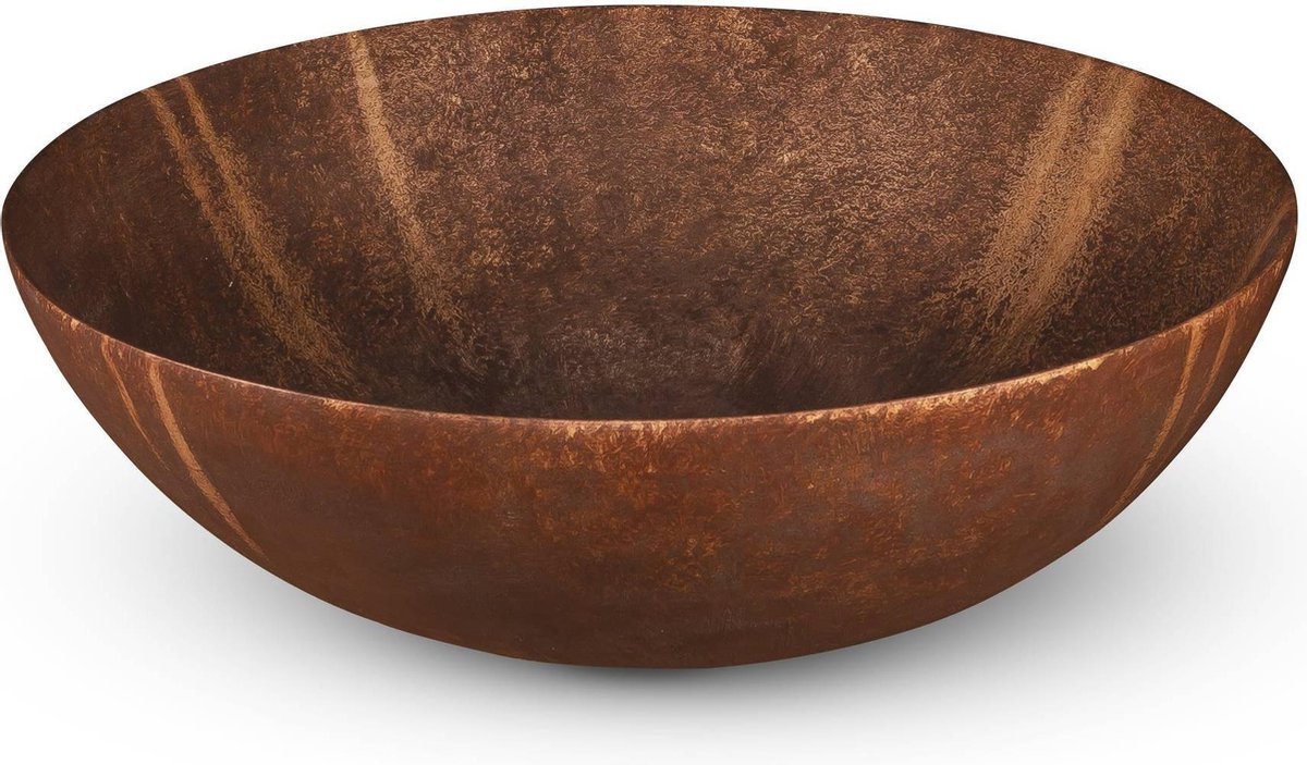 Looox Ceramic raw opzetkom rond 40cm rust WWK40RO - Bruin