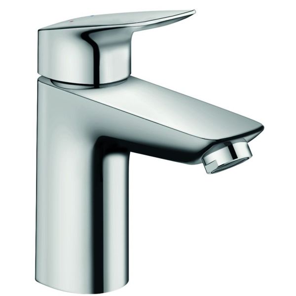 Hansgrohe Logis lowflow wastafelkraan 100 met waste chroom 71104000