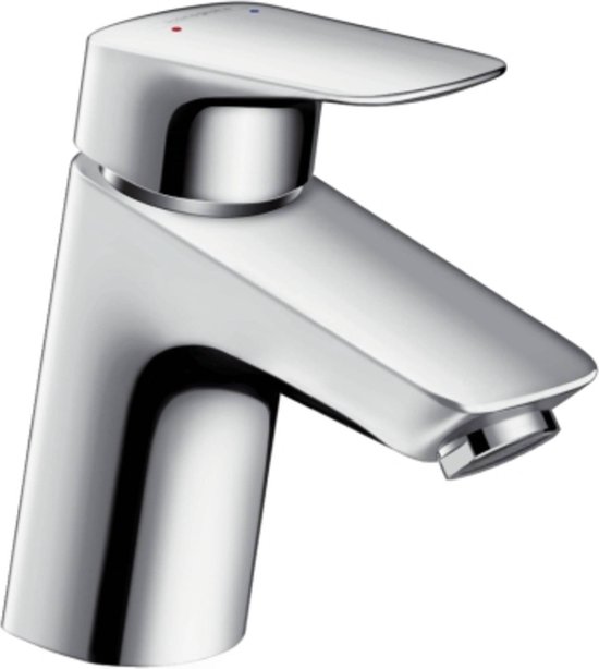 Hansgrohe Logis 1 gats wastafelkraan 70 met push open chroom 71077000