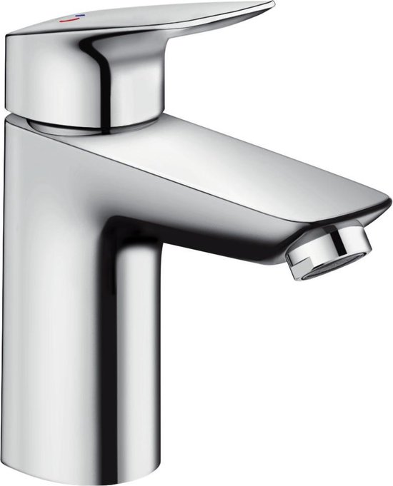 Hansgrohe Logis 1 gats wastafelkraan 100 CoolStart met waste chroom 71102000