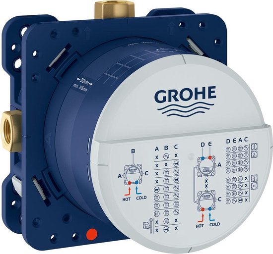 Grohe Rapido Smartbox basisgarnituur voor Thermostaat - Blauw