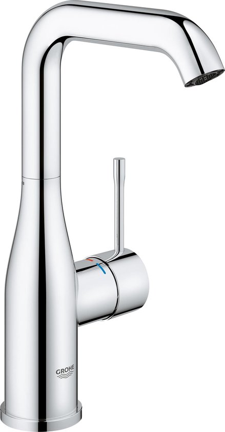 Grohe Essence New wastafelkraan L size met hoge draaibare uitloop EcoJoy chroom 23541001